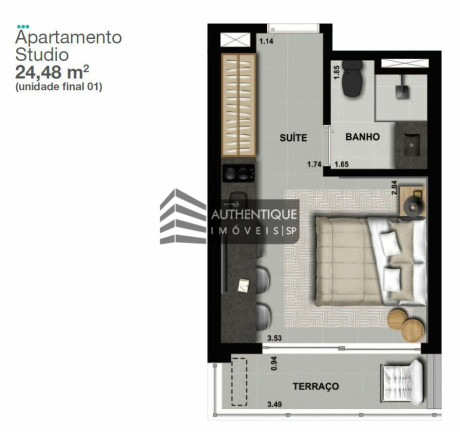 Imagem Apartamento com 1 Quarto à Venda, 27 m² em Consolação - São Paulo Imagem Apartamento com 1 Quarto à Venda, 27 m² em Consolação - São Paulo