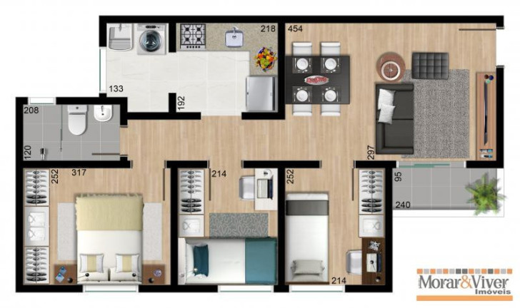 Imagem Apartamento com 3 Quartos à Venda, 53 m² em Santa Cândida - Curitiba Imagem Apartamento com 3 Quartos à Venda, 53 m² em Santa Cândida - Curitiba