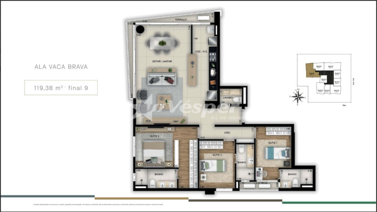 Imagem Apartamento com 3 Quartos à Venda, 119 m² em Setor Bueno - Goiânia Imagem Apartamento com 3 Quartos à Venda, 119 m² em Setor Bueno - Goiânia