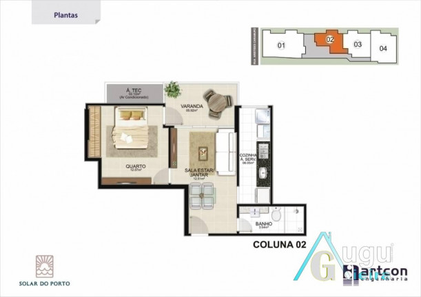 Imagem Apartamento com 1 Quarto à Venda, 44 m² em Praia Do Morro - Guarapari