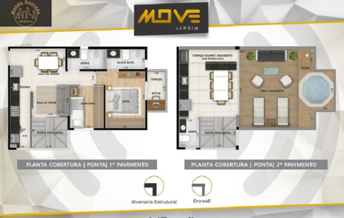 Imagem Cobertura com 2 Quartos à Venda, 93 m² em Jardim - Santo André Imagem Cobertura com 2 Quartos à Venda, 93 m² em Jardim - Santo André