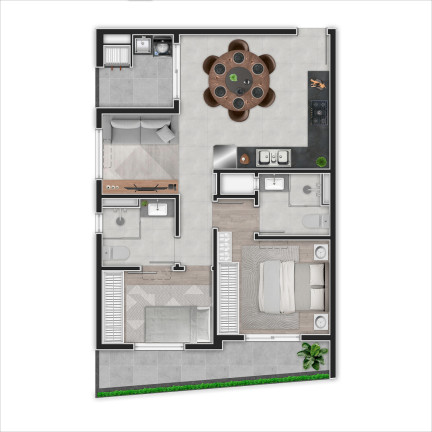 Imagem Apartamento com 2 Quartos à Venda, 53 m² em Bom Retiro - Curitiba