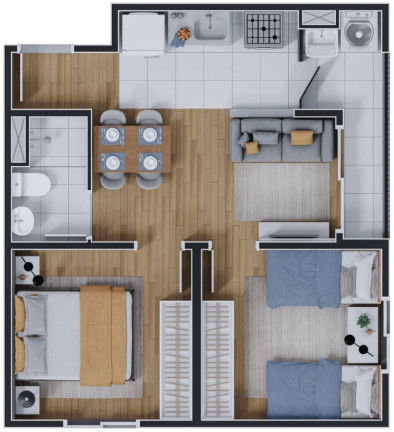 Imagem Apartamento com 1 Quarto à Venda, 29 m² em Jaguaribe - Osasco