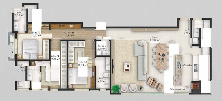 Imagem Apartamento com 3 Quartos à Venda, 129 m² em Ilhota - Itapema