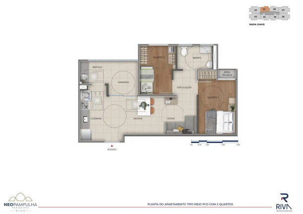 Imagem Apartamento com 2 Quartos à Venda, 54 m² Imagem Apartamento com 2 Quartos à Venda, 54 m²