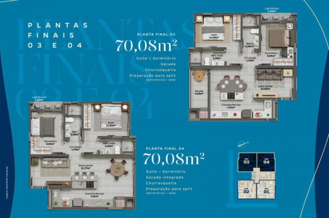 Imagem Apartamento com 2 Quartos à Venda, 71 m² em Centro - Camboriú Imagem Apartamento com 2 Quartos à Venda, 71 m² em Centro - Camboriú