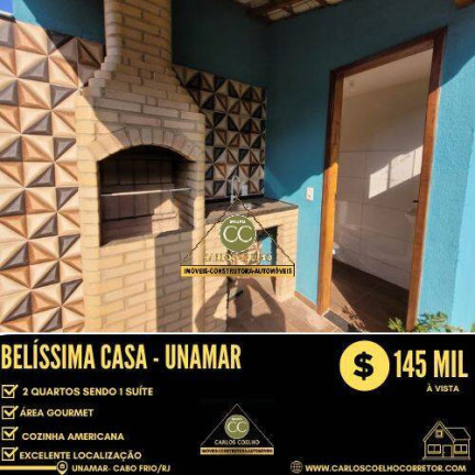 Casa com 2 Quartos à Venda,  em Samburá (tamoios) - Cabo Frio