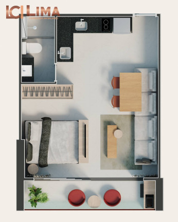 Imagem Apartamento com 1 Quarto à Venda, 37 m² em Aldeota - Fortaleza Imagem Apartamento com 1 Quarto à Venda, 37 m² em Aldeota - Fortaleza