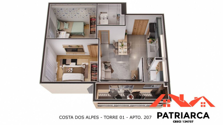 Imagem Apartamento com 2 Quartos à Venda, 37 m² em Jardim Paraíso De Viracopos - Campinas Imagem Apartamento com 2 Quartos à Venda, 37 m² em Jardim Paraíso De Viracopos - Campinas