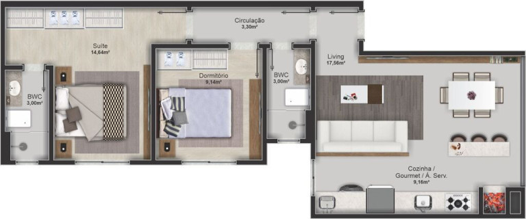 Imagem Apartamento com 2 Quartos à Venda, 71 m² em Nações - Balneário Camboriú Imagem Apartamento com 2 Quartos à Venda, 71 m² em Nações - Balneário Camboriú
