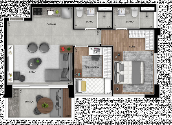 Imagem Studio com 1 Quarto à Venda, 36 m² em Butantã - São Paulo Imagem Studio com 1 Quarto à Venda, 36 m² em Butantã - São Paulo