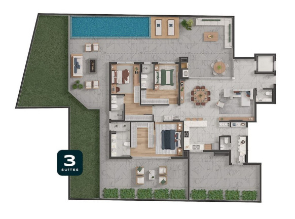 Imagem Apartamento com 3 Quartos à Venda, 181 m² em Batel - Curitiba