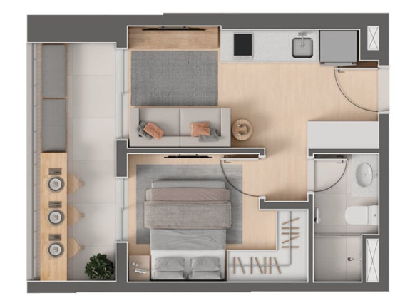 Imagem Apartamento com 3 Quartos à Venda, 74 m² em Mirandópolis - São Paulo Imagem Apartamento com 3 Quartos à Venda, 74 m² em Mirandópolis - São Paulo
