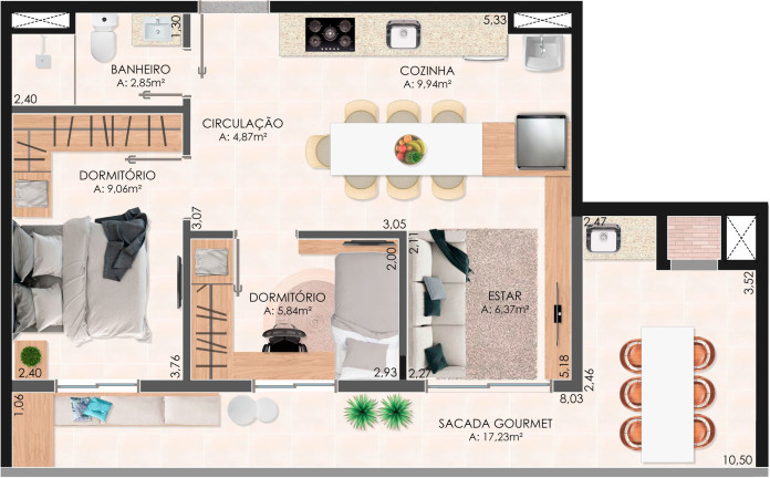 Imagem Apartamento com 2 Quartos à Venda, 68 m² em Rincão - Novo Hamburgo Imagem Apartamento com 2 Quartos à Venda, 68 m² em Rincão - Novo Hamburgo