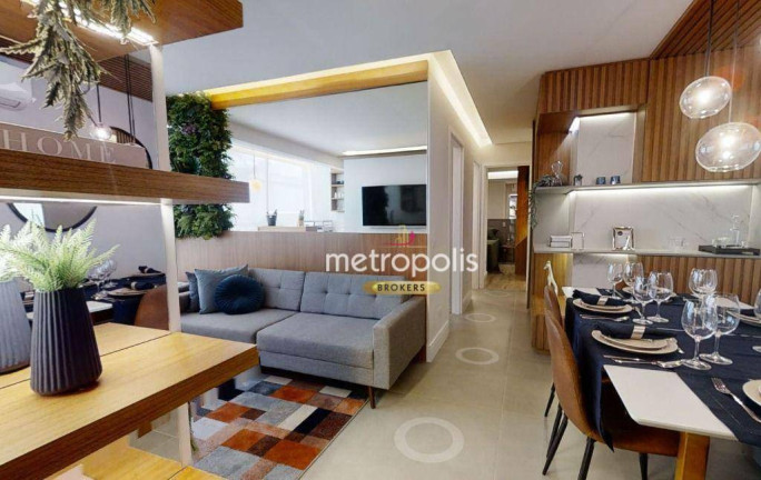 Apartamento com 2 Quartos à Venda, 44 m² em Jardim Bela Vista - Santo André