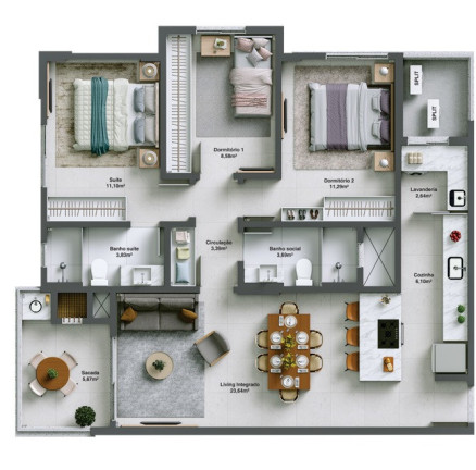 Imagem Imóvel com 3 Quartos à Venda, em Centro - Balneário Rincão Imagem Imóvel com 3 Quartos à Venda, em Centro - Balneário Rincão