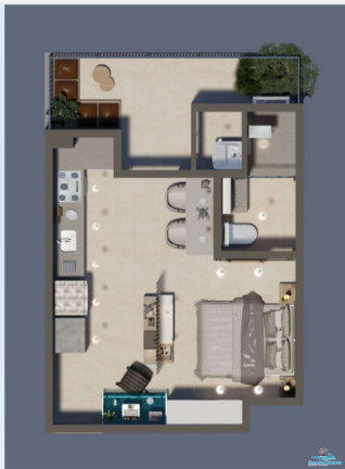 Imagem Apartamento com 1 Quarto à Venda, 34 m² em Centro - Ubatuba