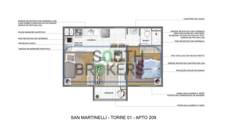 Imagem Apartamento com 2 Quartos à Venda, em Aricanduva - São Paulo Imagem Apartamento com 2 Quartos à Venda, em Aricanduva - São Paulo