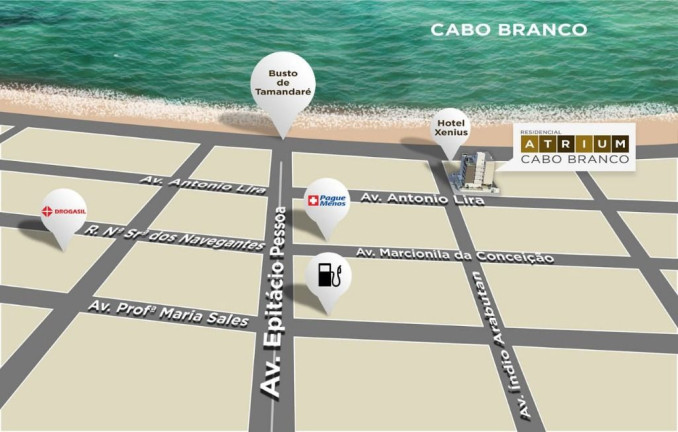 Imagem Apartamento com 2 Quartos à Venda, 70 m² em Cabo Branco - João Pessoa Imagem Apartamento com 2 Quartos à Venda, 70 m² em Cabo Branco - João Pessoa