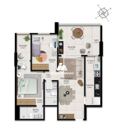 Imagem Apartamento com 2 Quartos à Venda, 76 m² em Praia Da Costa - Vila Velha