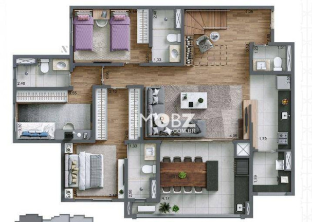Imagem Imóvel com 3 Quartos à Venda, 108 m² em Jardim Caravelas - São Paulo