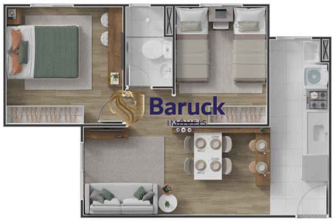 Imagem Apartamento com 2 Quartos à Venda, 45 m² em Jardim Planalto - Paulínia Imagem Apartamento com 2 Quartos à Venda, 45 m² em Jardim Planalto - Paulínia