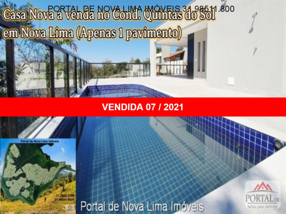 Casa com 4 Quartos à Venda, 389 m² em Quintas Do Sol - Nova Lima