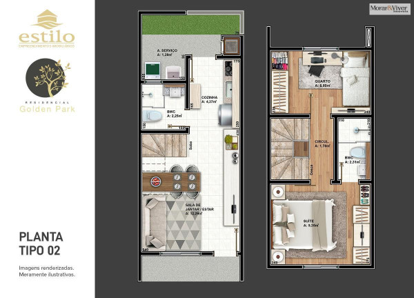 Imagem Casa com 3 Quartos à Venda, 70 m² em Atuba - Curitiba