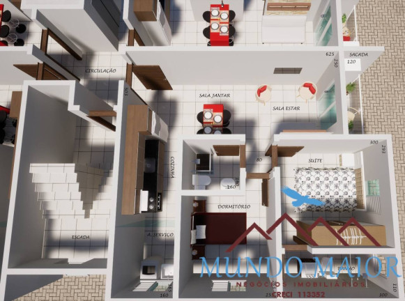 Imagem Apartamento com 2 Quartos à Venda, 54 m² em Jardim Haydee - Mauá