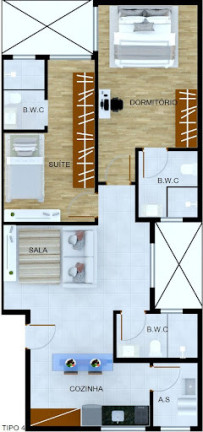 Imagem Apartamento com 2 Quartos à Venda, 45 m² em Parque Paineiras - São Paulo Imagem Apartamento com 2 Quartos à Venda, 45 m² em Parque Paineiras - São Paulo