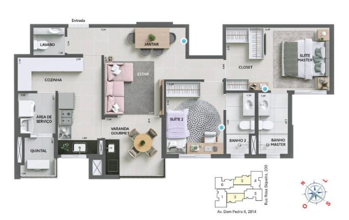 Imagem Apartamento com 2 Quartos à Venda, 76 m² em Campestre - Santo André Imagem Apartamento com 2 Quartos à Venda, 76 m² em Campestre - Santo André