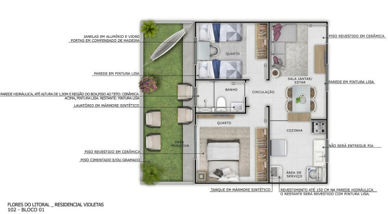 Imagem Apartamento com 2 Quartos à Venda, 44 m² em Bela Vista - Palhoça Imagem Apartamento com 2 Quartos à Venda, 44 m² em Bela Vista - Palhoça
