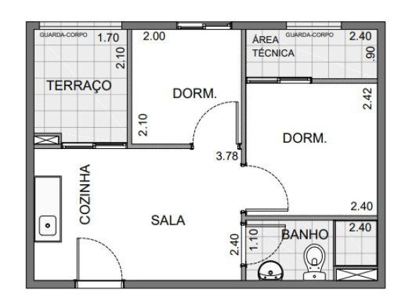 Imagem Imóvel com 2 Quartos à Venda, 30 m² em Morumbi - São Paulo