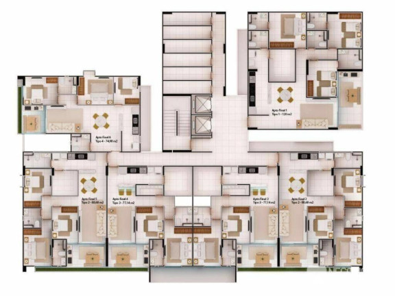 Imagem Apartamento com 2 Quartos à Venda, 75 m² em Camboinha - Cabedelo Imagem Apartamento com 2 Quartos à Venda, 75 m² em Camboinha - Cabedelo