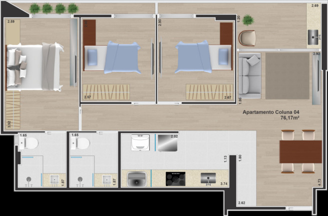Imagem Apartamento com 2 Quartos à Venda, 58 m² em Intermares - Cabedelo Imagem Apartamento com 2 Quartos à Venda, 58 m² em Intermares - Cabedelo