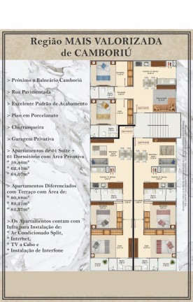 Imagem Apartamento com 2 Quartos à Venda, 59 m² em Tabuleiro - Camboriú Imagem Apartamento com 2 Quartos à Venda, 59 m² em Tabuleiro - Camboriú