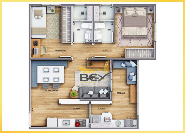 Imagem Apartamento com 2 Quartos à Venda, 55 m² em São Pedro - Osasco Imagem Apartamento com 2 Quartos à Venda, 55 m² em São Pedro - Osasco
