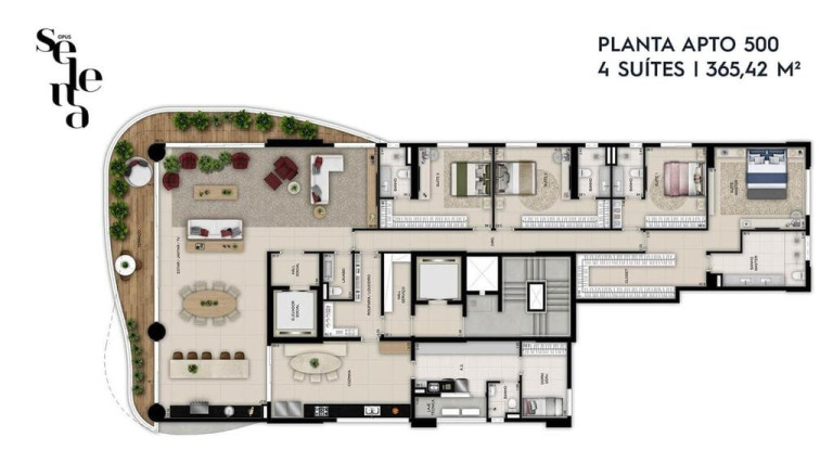 Imagem Apartamento com 4 Quartos à Venda, 463 m² em Setor Oeste - Goiânia Imagem Apartamento com 4 Quartos à Venda, 463 m² em Setor Oeste - Goiânia