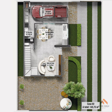 Imagem Casa com 3 Quartos à Venda, 125 m²