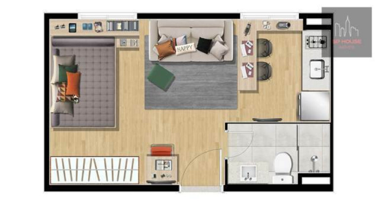 Imagem Apartamento com 1 Quarto à Venda, 24 m² em Liberdade - São Paulo