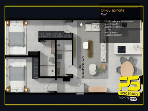 Imagem Imóvel com 2 Quartos à Venda, 138 m² em Bessa - João Pessoa Imagem Imóvel com 2 Quartos à Venda, 138 m² em Bessa - João Pessoa