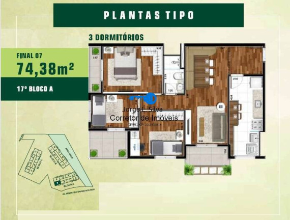 Imagem Apartamento com 3 Quartos à Venda, 76 m² em Jardim Tupanci - Barueri Imagem Apartamento com 3 Quartos à Venda, 76 m² em Jardim Tupanci - Barueri