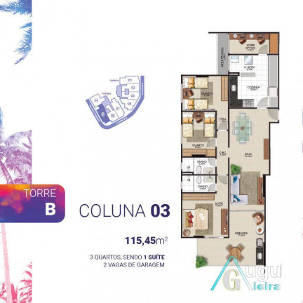 Imagem Apartamento com 3 Quartos à Venda, 124 m² em Praia Do Morro - Guarapari Imagem Apartamento com 3 Quartos à Venda, 124 m² em Praia Do Morro - Guarapari