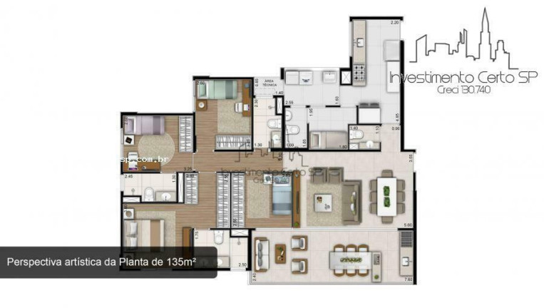Imagem Apartamento com 4 Quartos à Venda, 135 m² em Sumaré - São Paulo