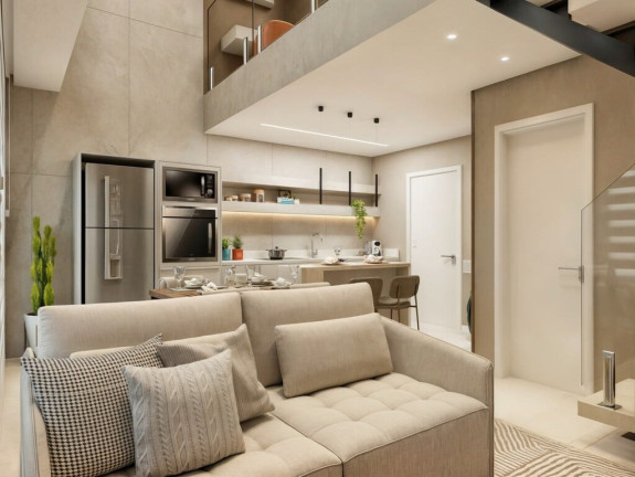 Imagem Cobertura com 1 Quarto à Venda, 51 m² em Mercês - Curitiba
