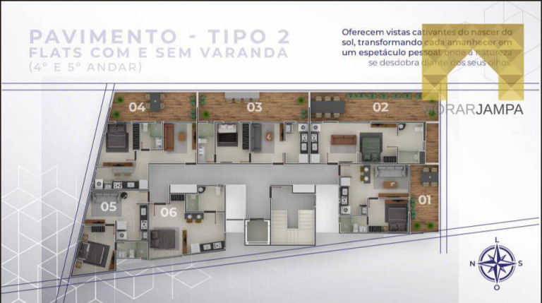 Imagem Apartamento com 1 Quarto à Venda, 28 m² em Cabo Branco - João Pessoa Imagem Apartamento com 1 Quarto à Venda, 28 m² em Cabo Branco - João Pessoa
