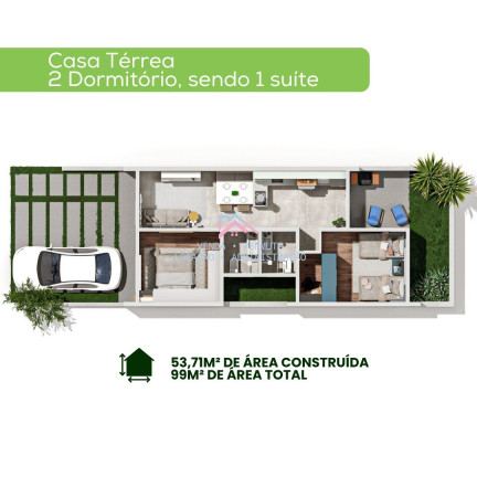 Imagem Casa com 2 Quartos à Venda, 54 m² em Maracanã - Jarinu Imagem Casa com 2 Quartos à Venda, 54 m² em Maracanã - Jarinu