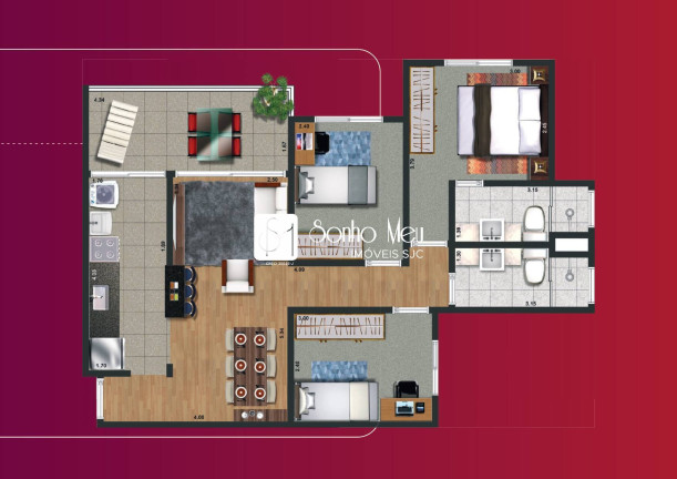 Imagem Apartamento com 2 Quartos à Venda, 66 m² em Condomínio Residencial Colinas Do Paratehy - São José Dos Campos Imagem Apartamento com 2 Quartos à Venda, 66 m² em Condomínio Residencial Colinas Do Paratehy - São José Dos Campos