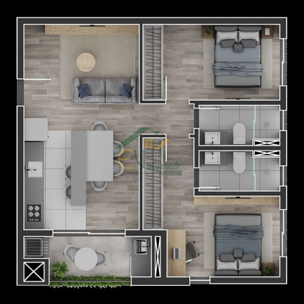 Imagem Apartamento com 2 Quartos à Venda, 59 m² em Novo Mundo - Curitiba Imagem Apartamento com 2 Quartos à Venda, 59 m² em Novo Mundo - Curitiba