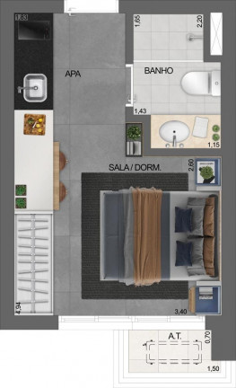 Imagem Imóvel com 1 Quarto à Venda, 21 m² em Paraíso - São Paulo Imagem Imóvel com 1 Quarto à Venda, 21 m² em Paraíso - São Paulo